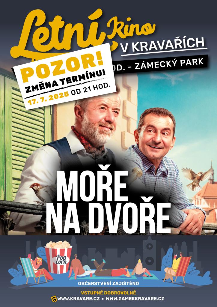 Letní kino - změna termínu